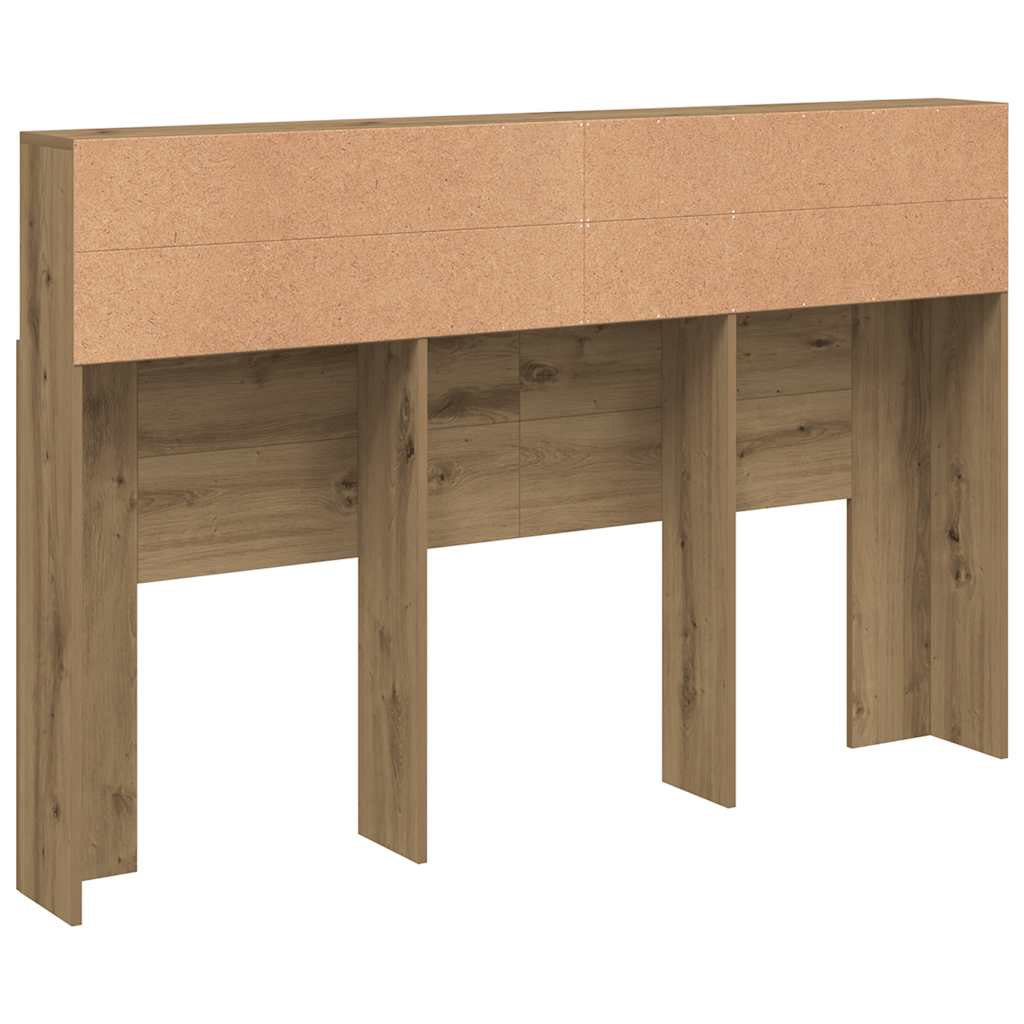 Kopfteil mit Stauraum Artisan-Eiche 160x19x103,5 cm