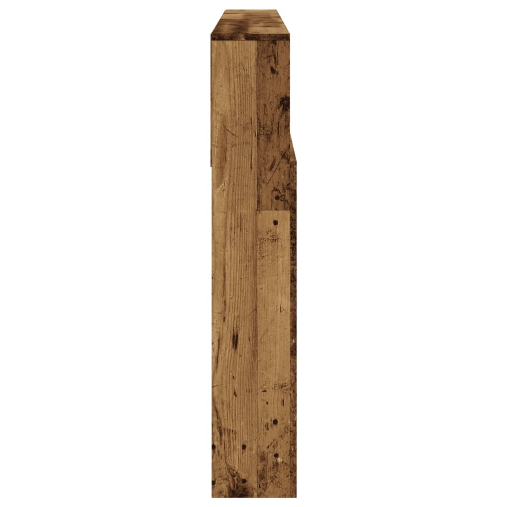 Kopfteil mit Stauraum Altholz-Optik 180x19x103,5 cm