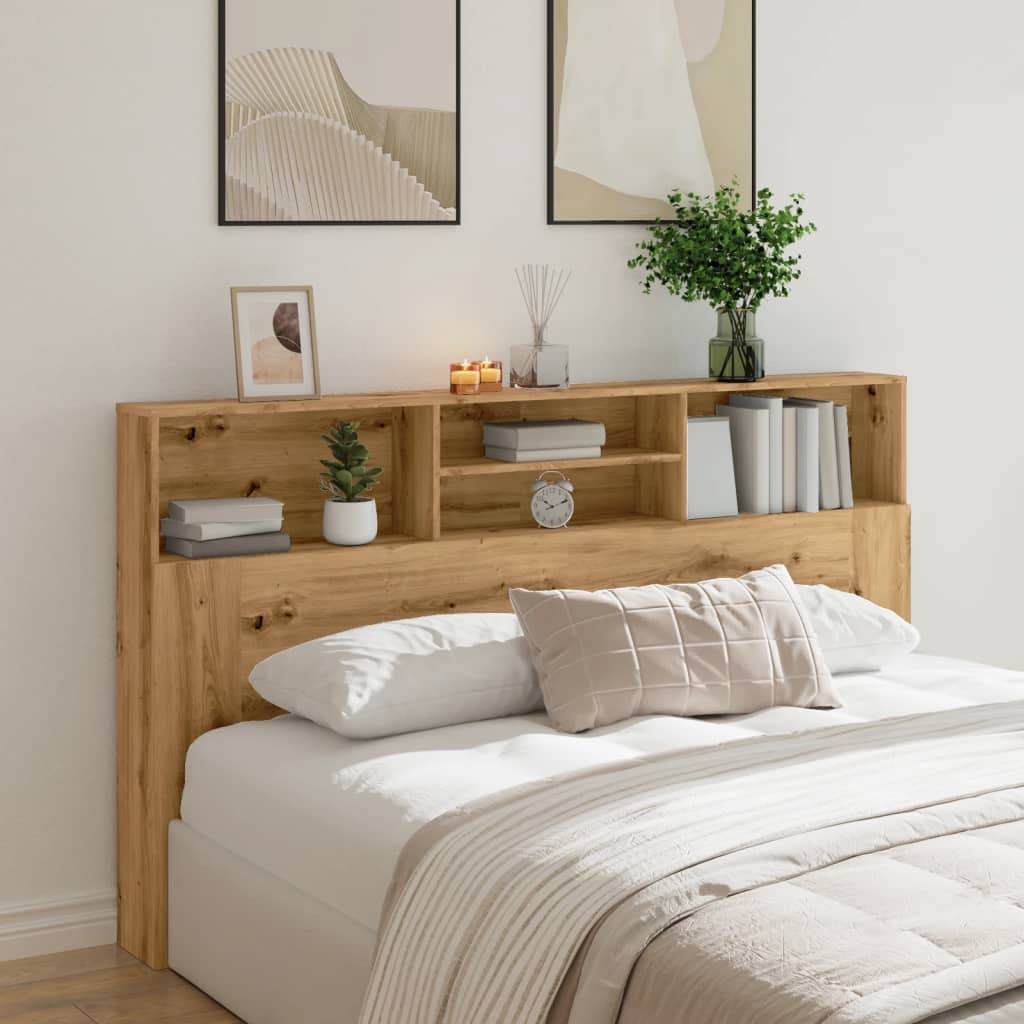 Kopfteilschrank Artisan-Eiche 180 x 19 x 103,5 cm Holzwerkstoff