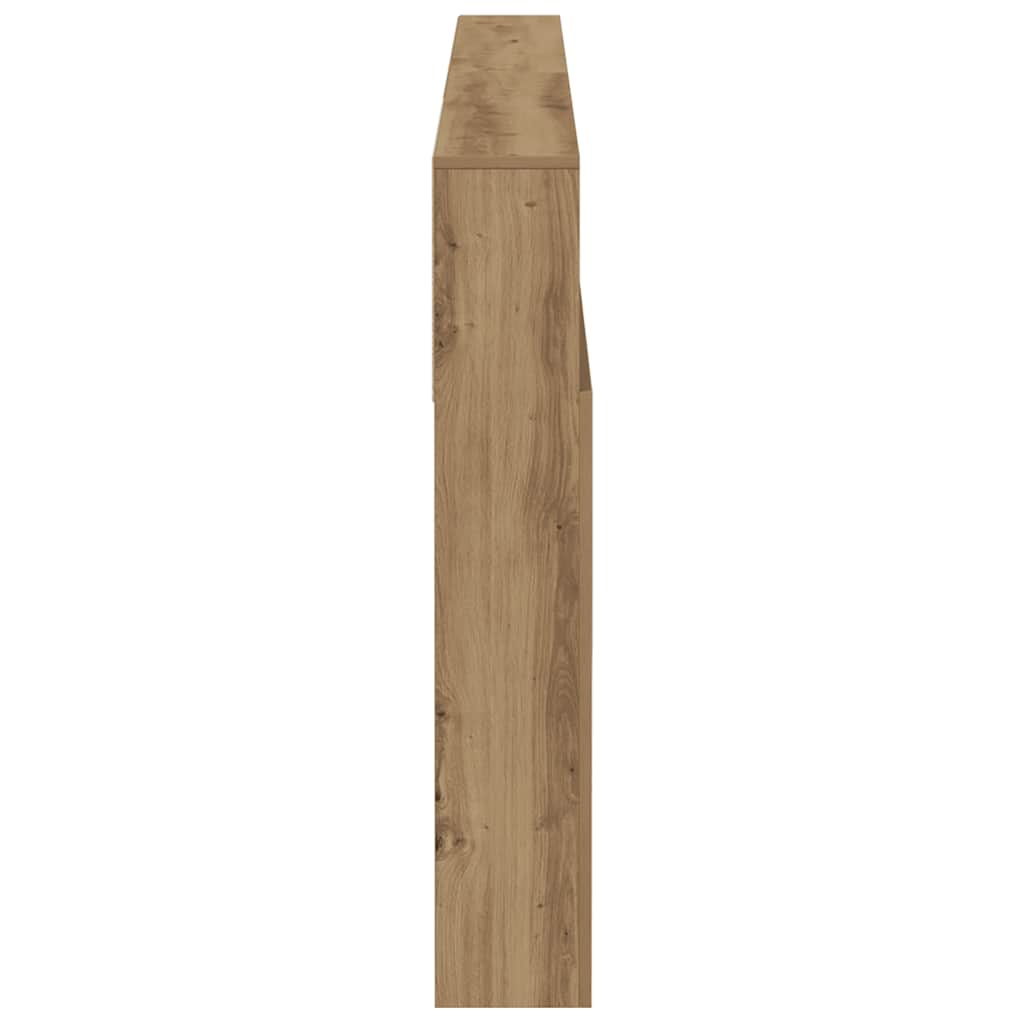 Bett-Kopfteil mit Ablagen Artisan-Eiche 200x19x103,5 cm