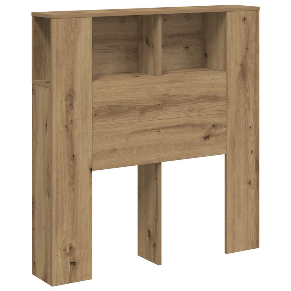 Kopfteil mit Ablagen Artisan-Eiche 100x18,5x102,5cm Holzwerkstoff