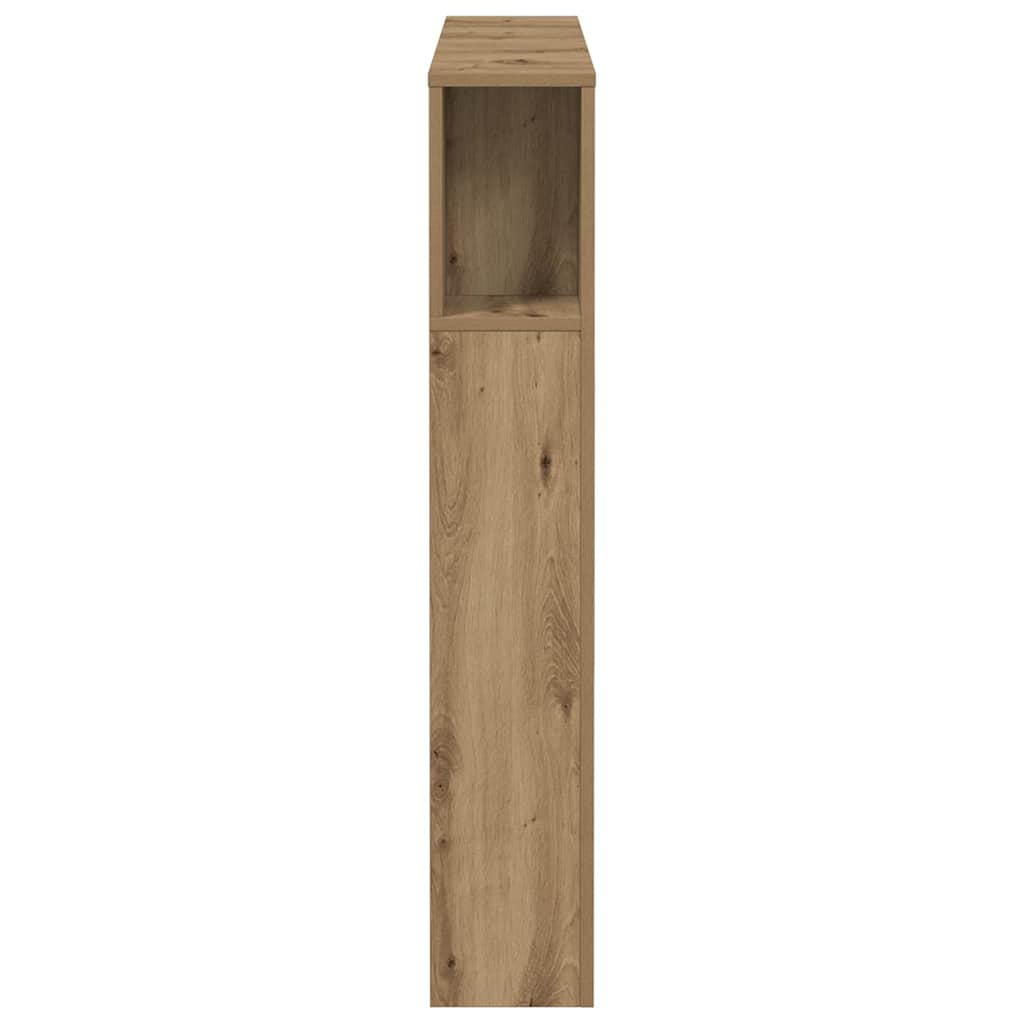 Kopfteil mit Ablagen Artisan-Eiche 100x18,5x102,5cm Holzwerkstoff