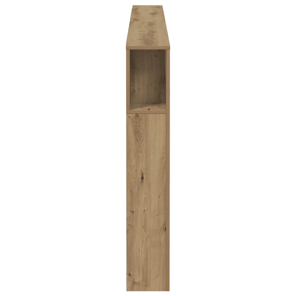 Bett-Kopfteil mit Ablagen Artisan-Eiche 200x18,5x102,5 cm