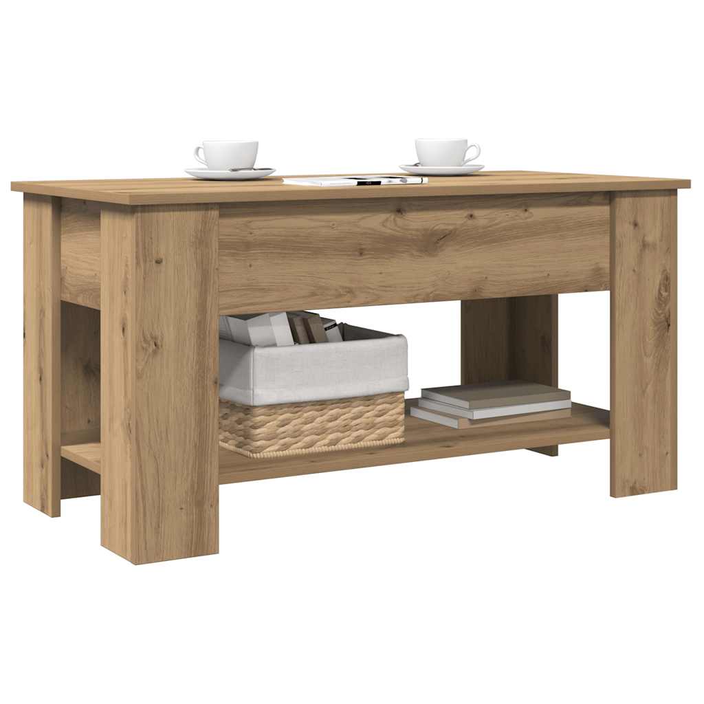 Couchtisch Artisan-Eiche 101x49x52 cm Holzwerkstoff