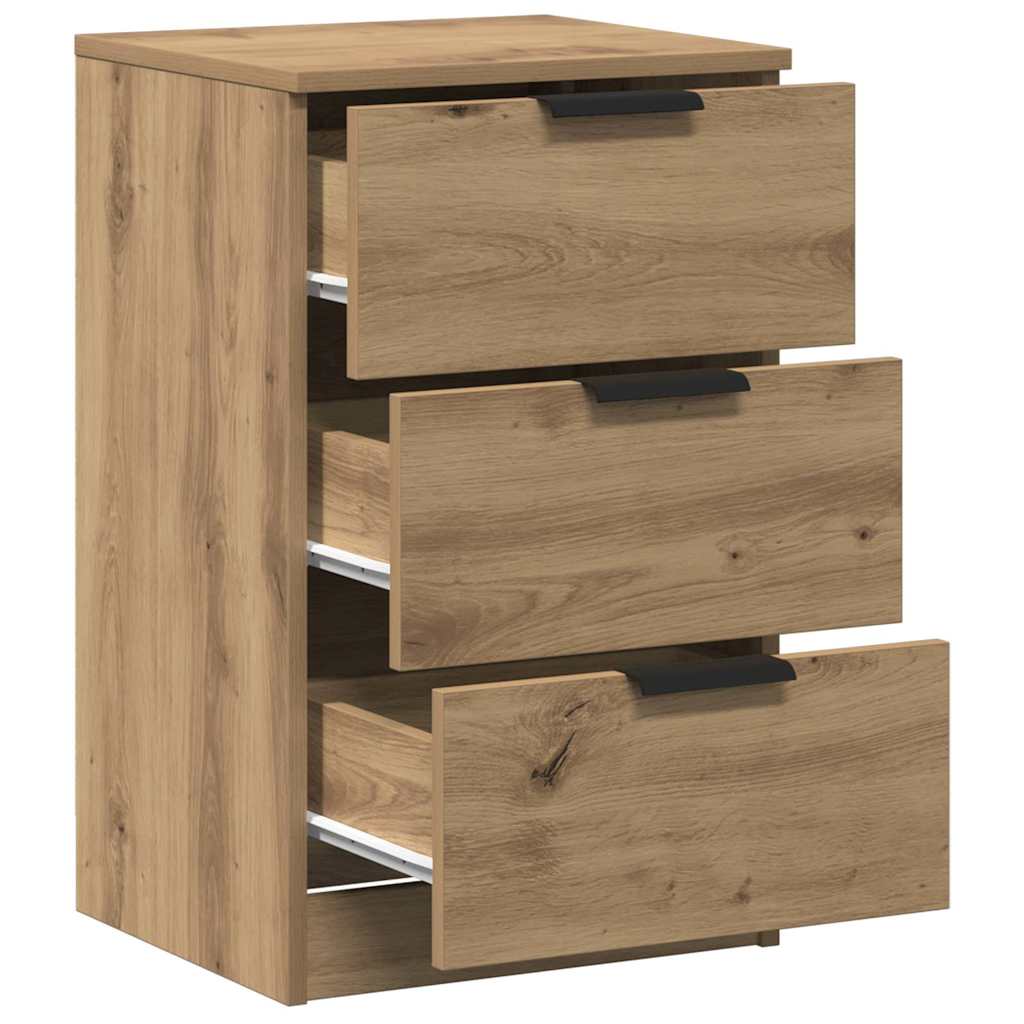 Nachttische 2 Stk. Artisan-Eiche 40x36x65 cm Holzwerkstoff