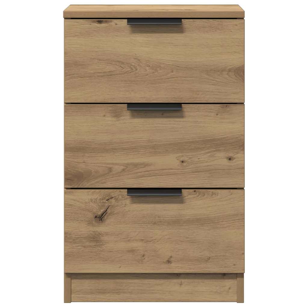 Nachttische 2 Stk. Artisan-Eiche 40x36x65 cm Holzwerkstoff