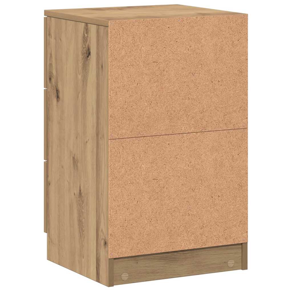 Nachttische 2 Stk. Artisan-Eiche 40x36x65 cm Holzwerkstoff