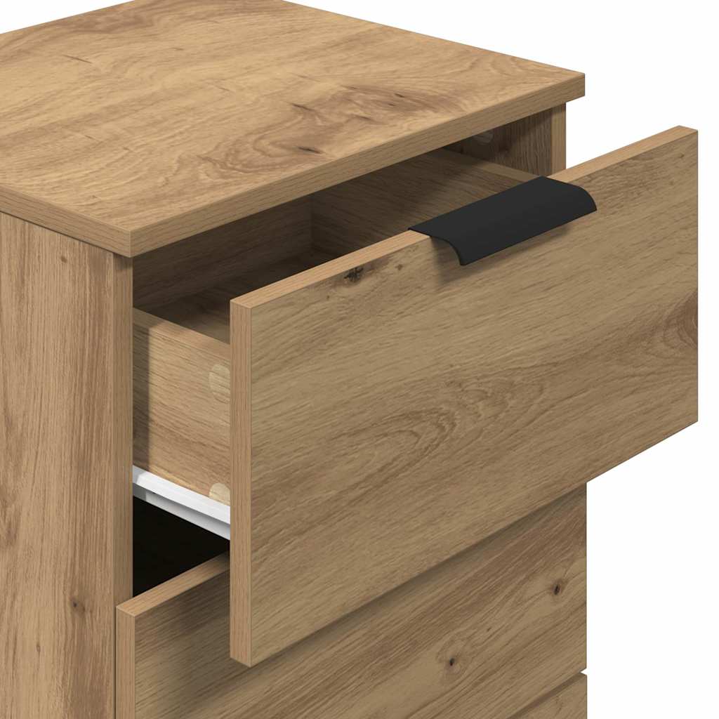 Nachttische 2 Stk. Artisan-Eiche 40x36x65 cm Holzwerkstoff