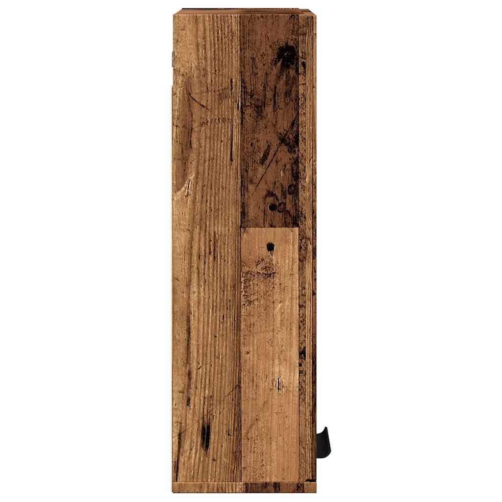 Wand-Badschrank Altholz-Optik 32x20x67 cm