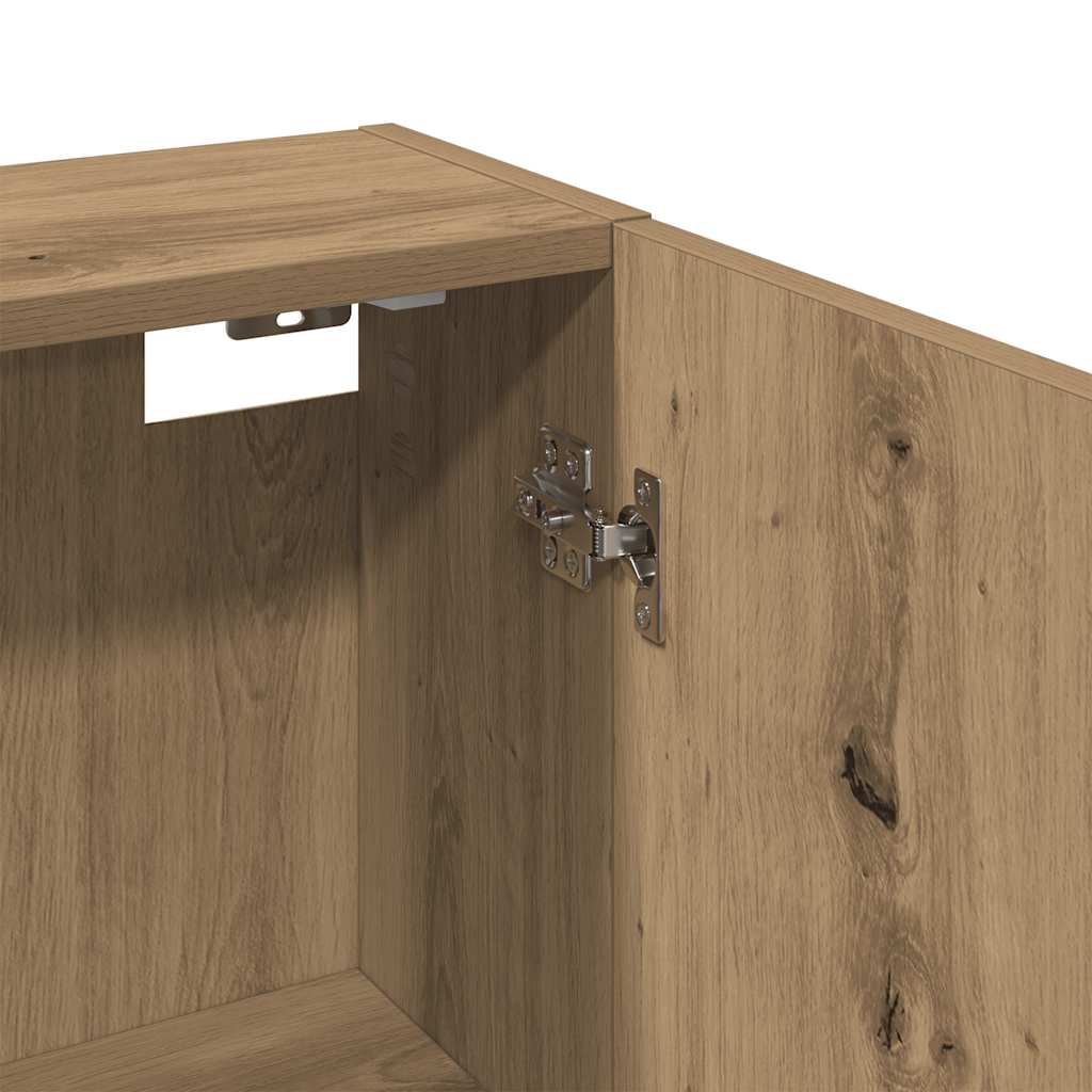 Wand-Badschrank Artisan-Eiche 32x20x67 cm
