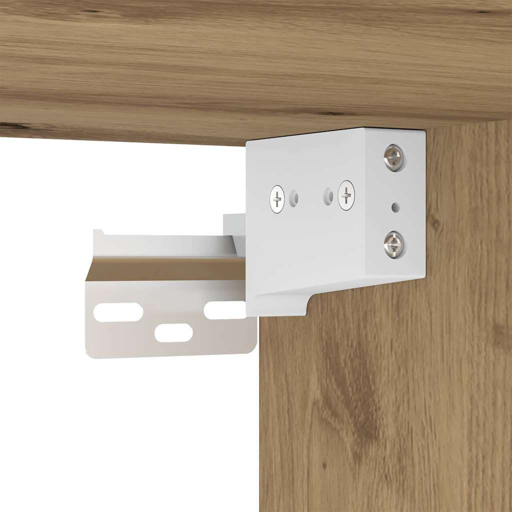 Wand-Badschrank Artisan-Eiche 32x20x67 cm