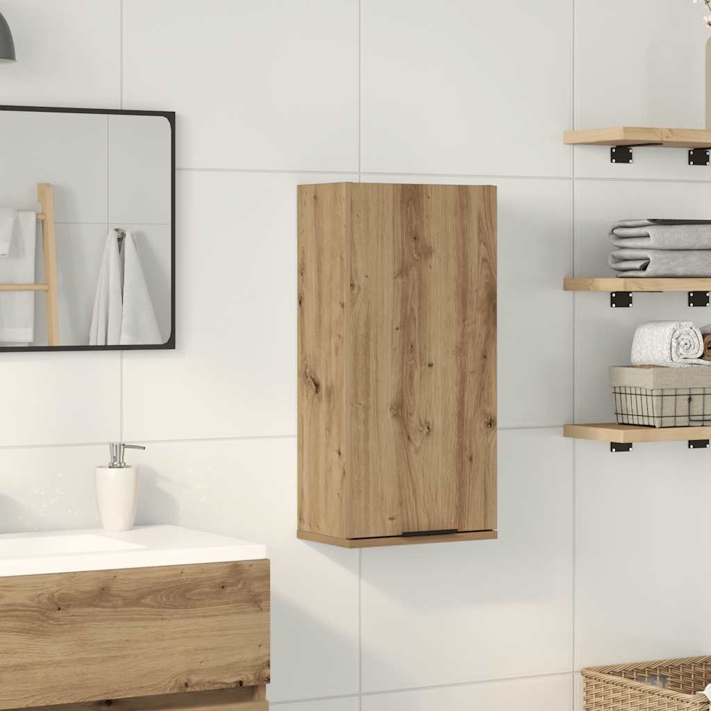Wand-Badschrank Artisan-Eiche 32x20x67 cm