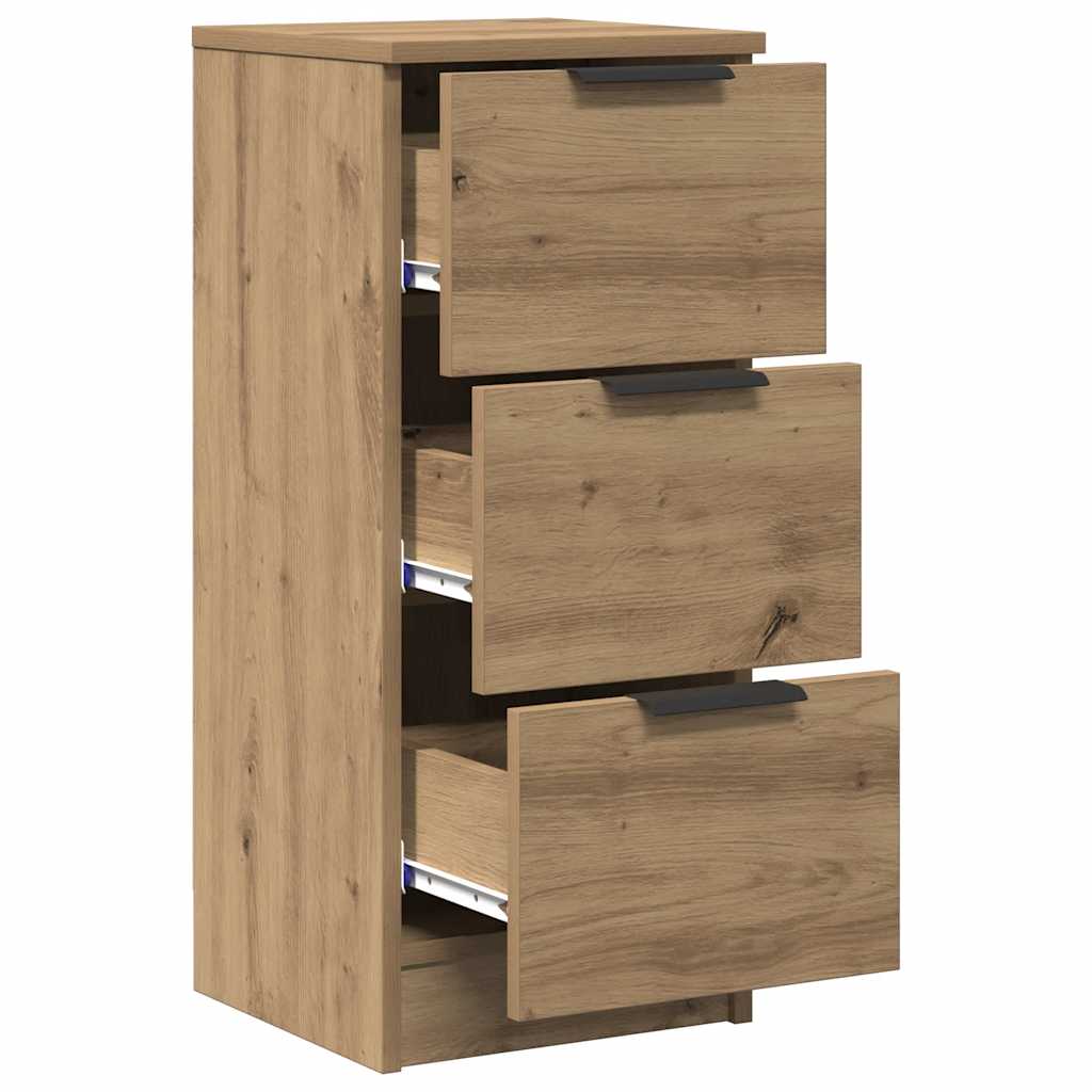 Sideboards 2 Stk. Artisan-Eiche 30x30x70 cm Holzwerkstoff