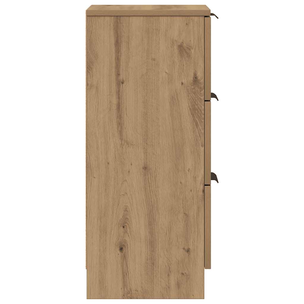 Sideboards 2 Stk. Artisan-Eiche 30x30x70 cm Holzwerkstoff