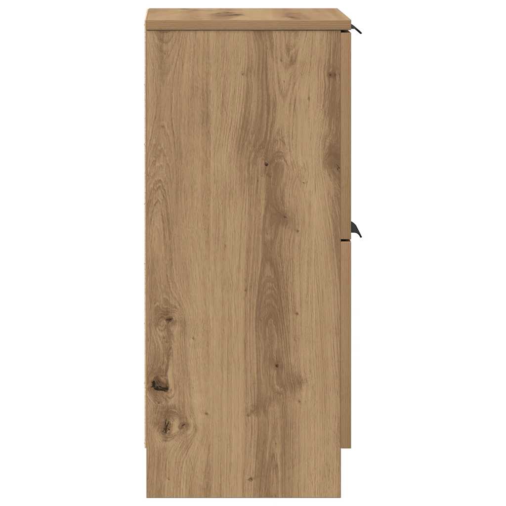Sideboards 2 Stk. Artisan-Eiche 30x30x70 cm Holzwerkstoff