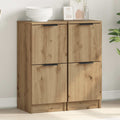 Sideboards 2 Stk. Artisan-Eiche 30x30x70 cm Holzwerkstoff