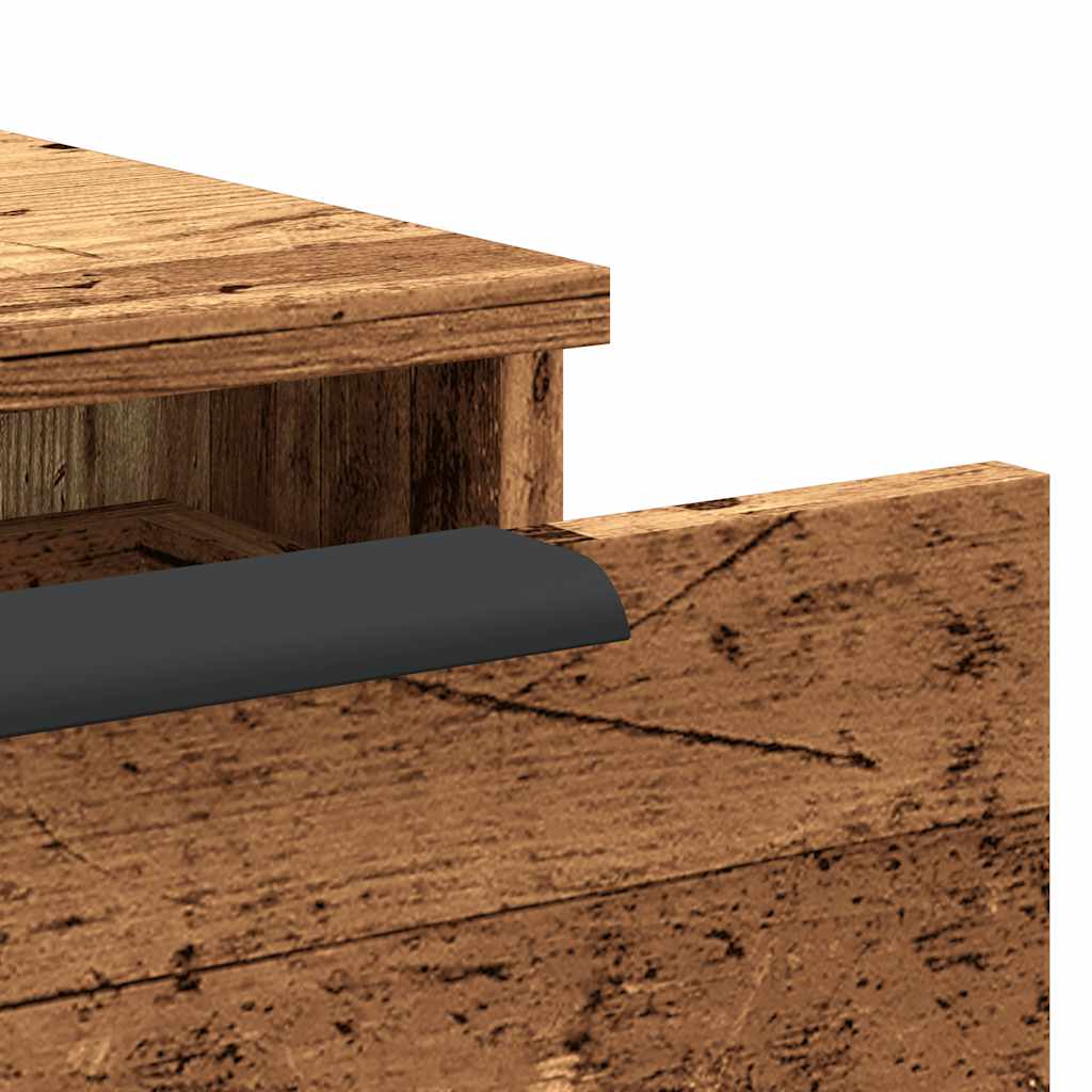 Wandschrank Altholz-Optik 102x30x20 cm Holzwerkstoff