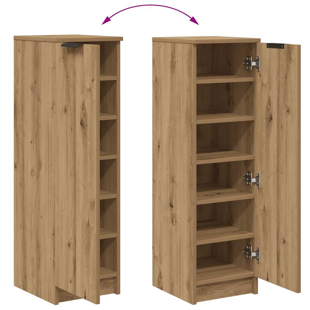 Schuhschrank Artisan-Eiche 29,5x35x100,5 cm Holzwerkstoff