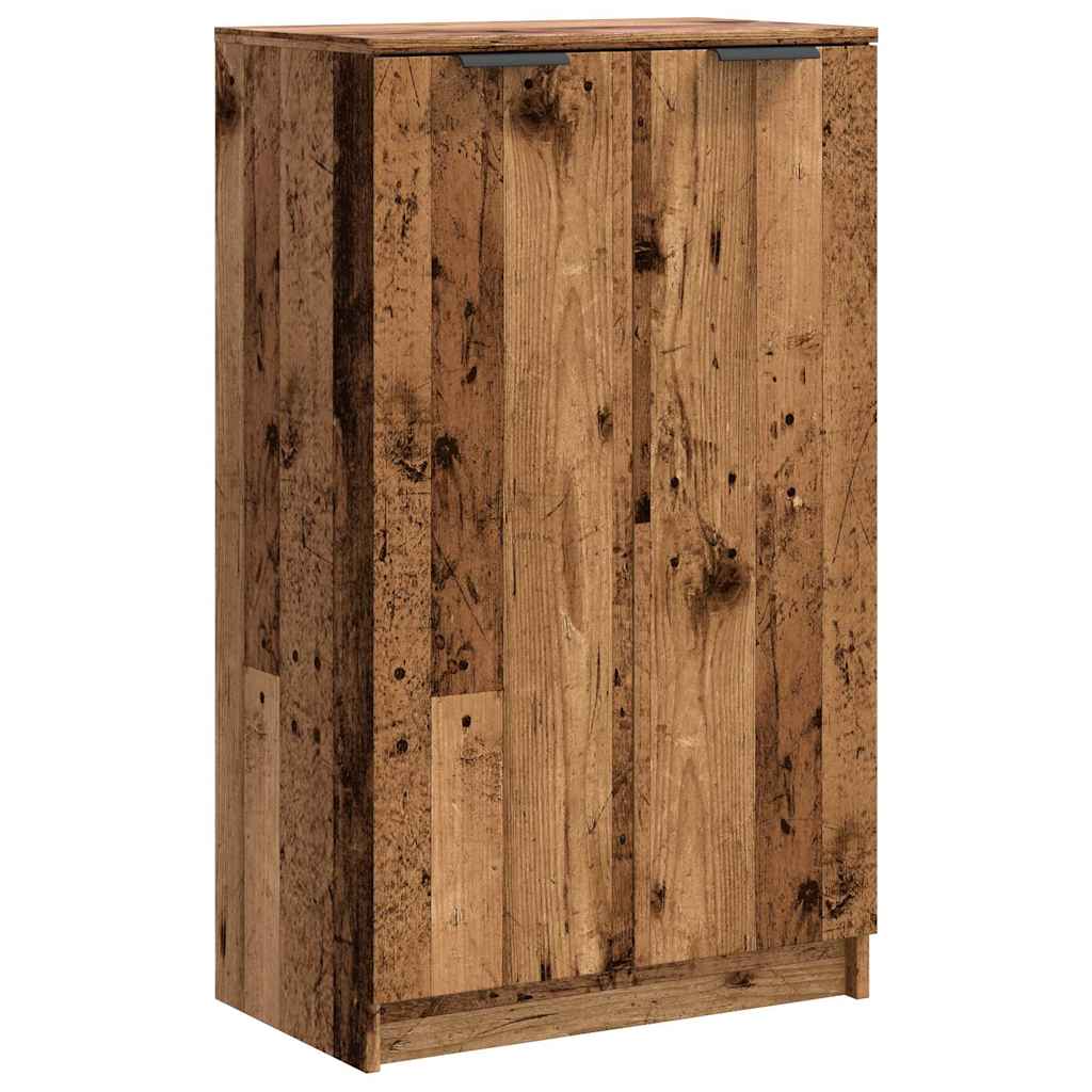 Schuhschrank Altholz-Optik 59x35x100,5 cm Holzwerkstoff
