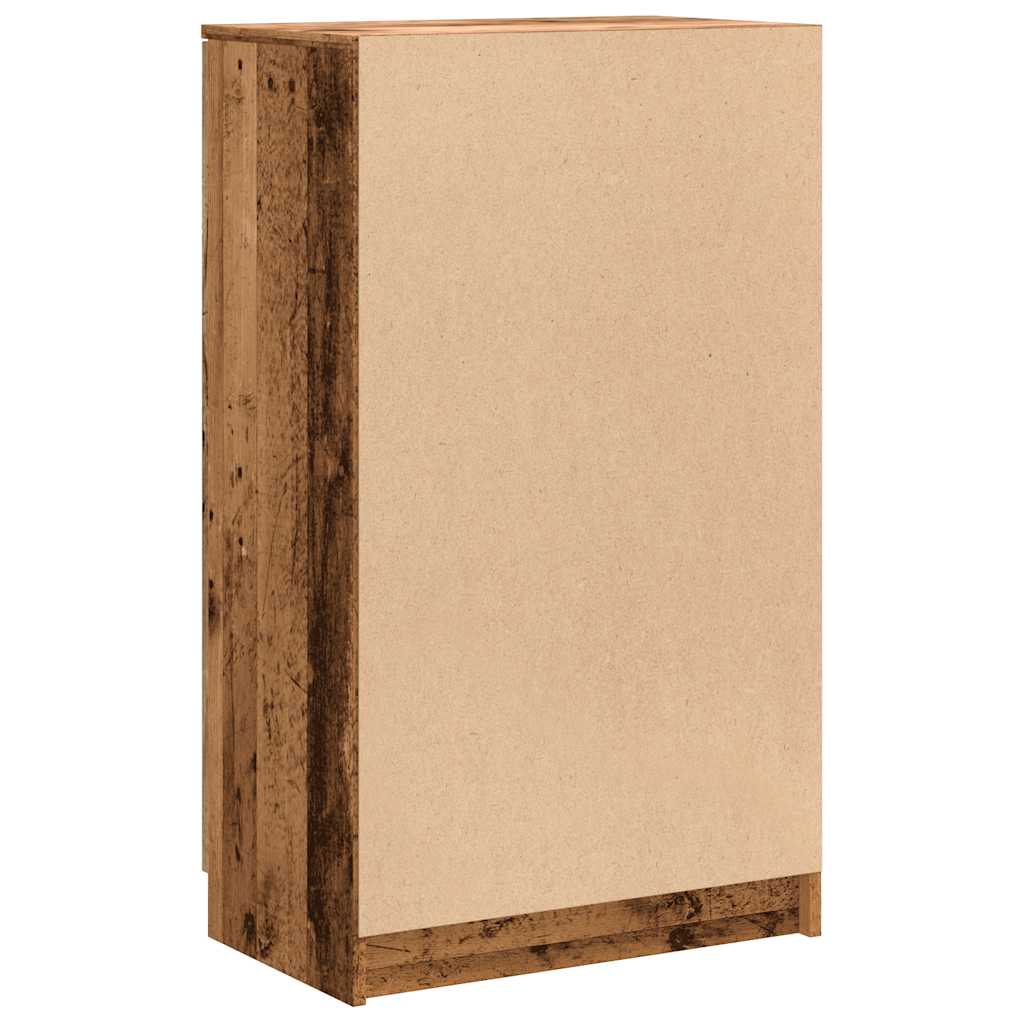 Schuhschrank Altholz-Optik 59x35x100,5 cm Holzwerkstoff