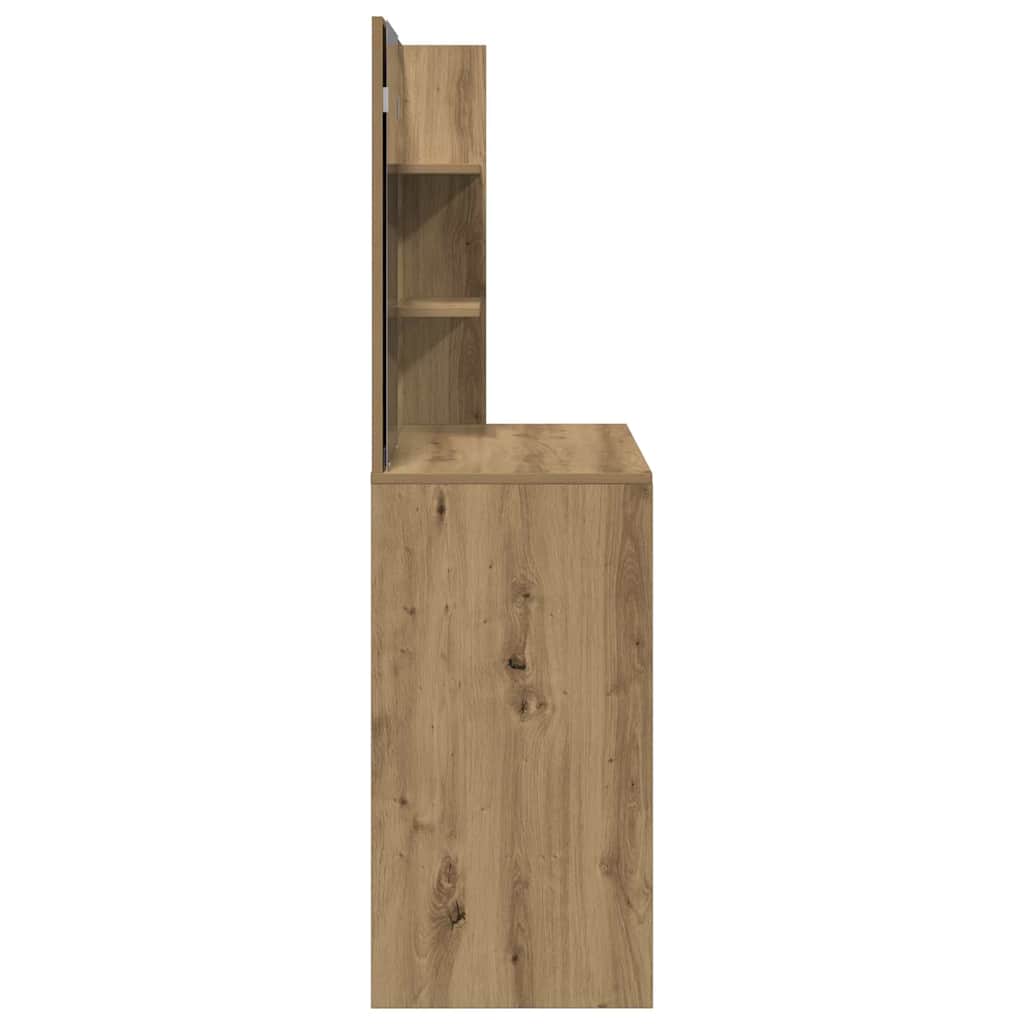 Schminktisch mit Spiegel Artisan-Eiche 74,5x40x141 cm