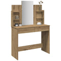 Schminktisch mit Spiegel Artisan-Eiche 96x39x142 cm