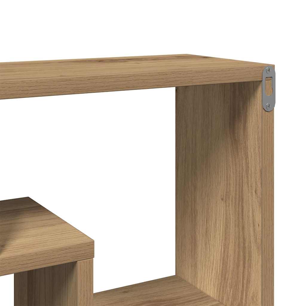 Wandregal Artisan-Eiche 85 x 16 x 52,5 cm Holzwerkstoff