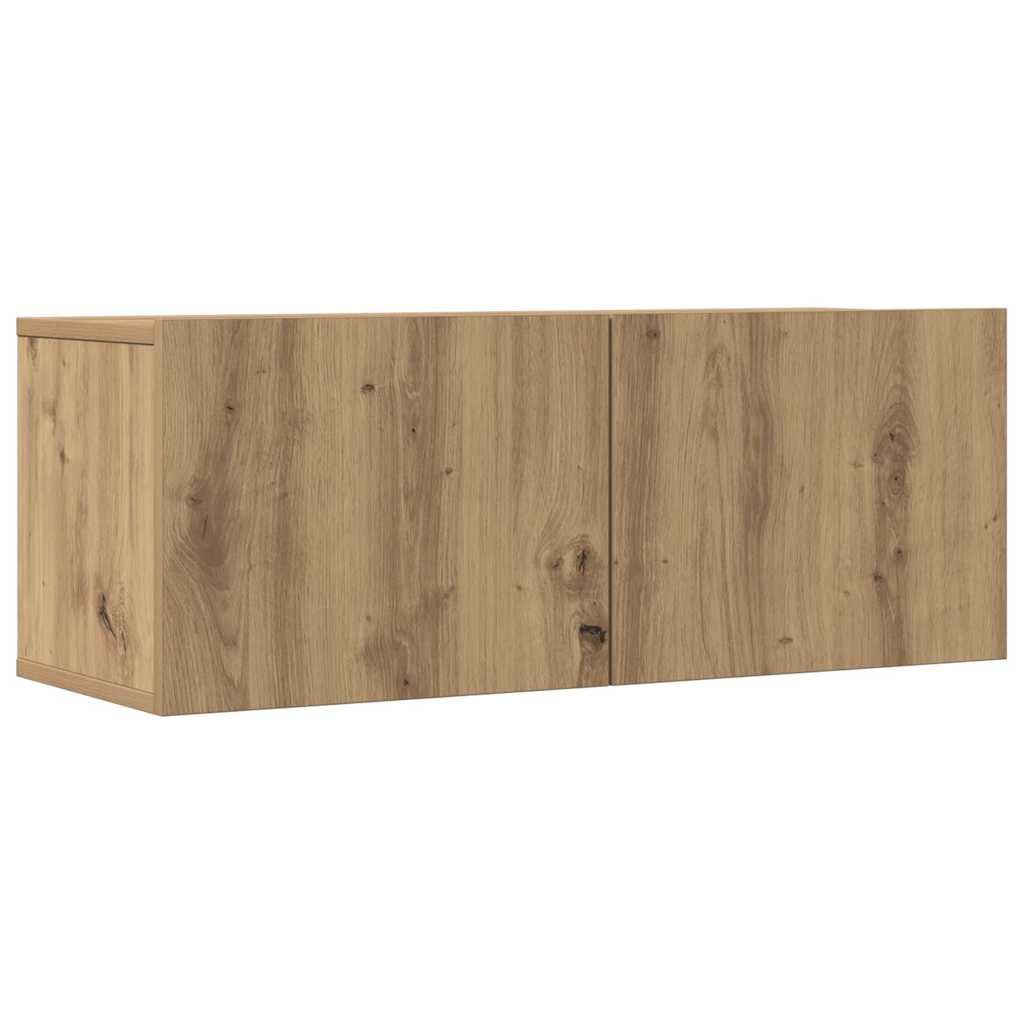TV-Wandschränke 2 Stk. Artisan-Eiche 80x30x30 cm