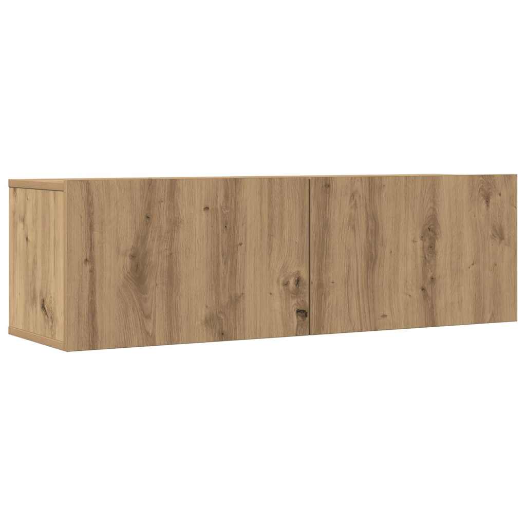 TV-Wandschränke 2 Stk. Artisan-Eiche 100x30x30 cm