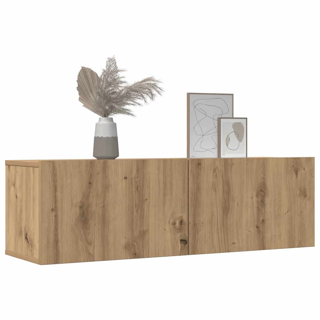 TV-Wandschränke 2 Stk. Artisan-Eiche 100x30x30 cm