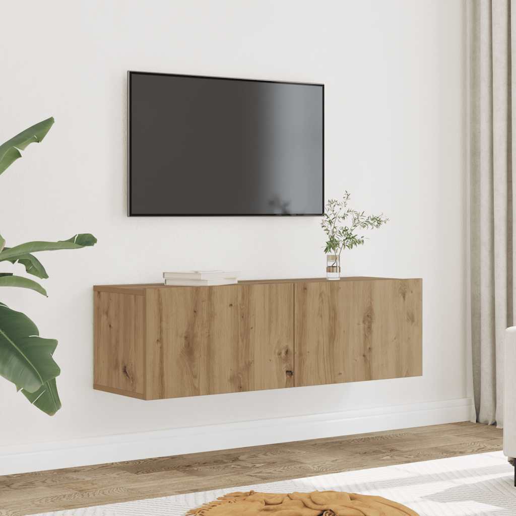 TV-Wandschränke 2 Stk. Artisan-Eiche 100x30x30 cm