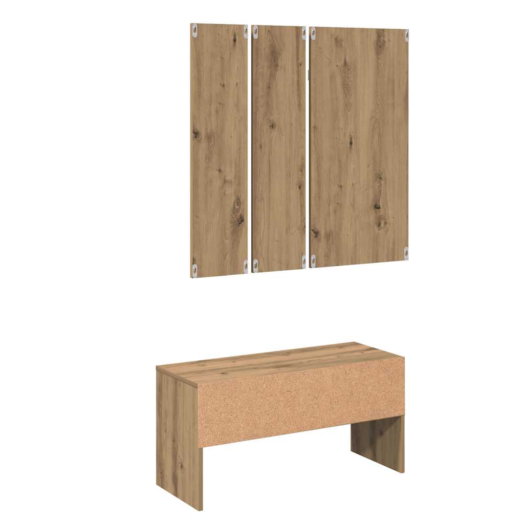 Garderoben-Set Artisan-Eiche Holzwerkstoff