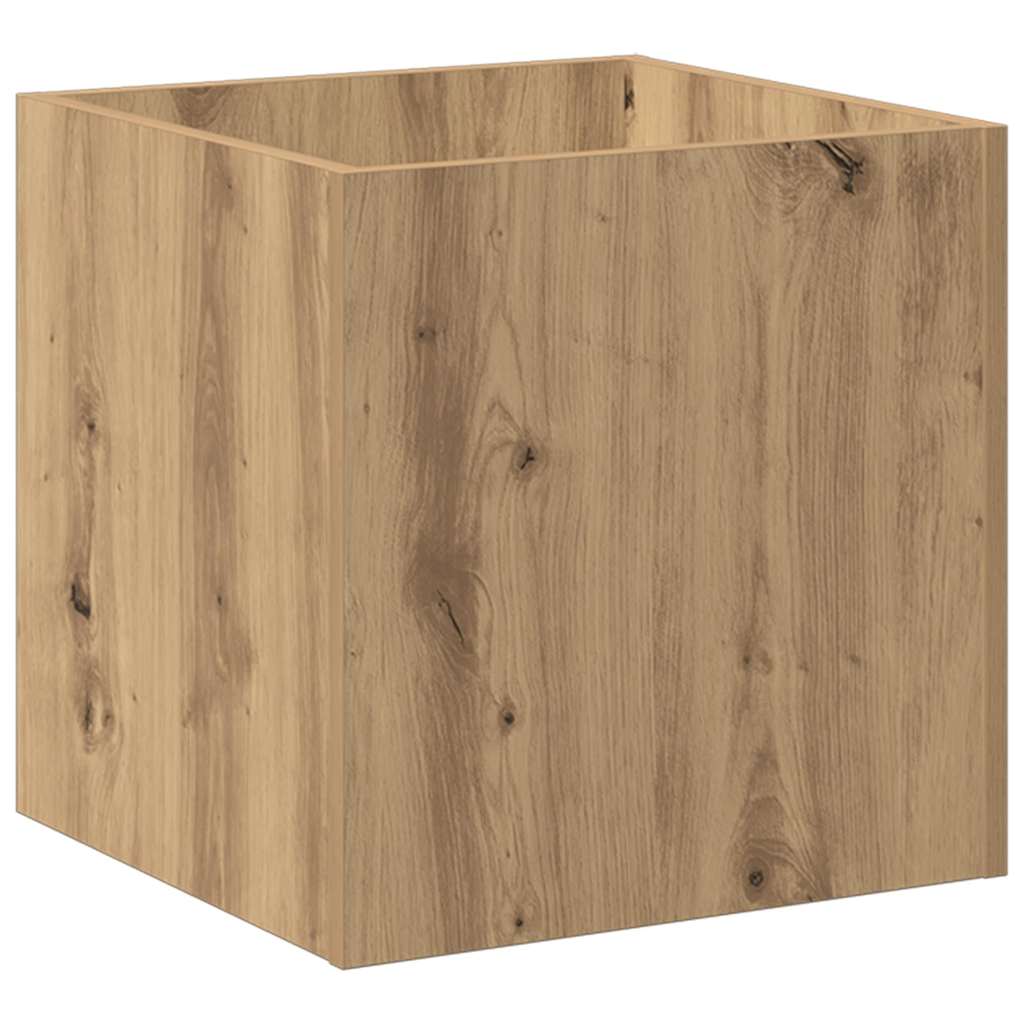 Pflanzgefäß Artisan-Eiche 40x40x40 cm Holzwerkstoff