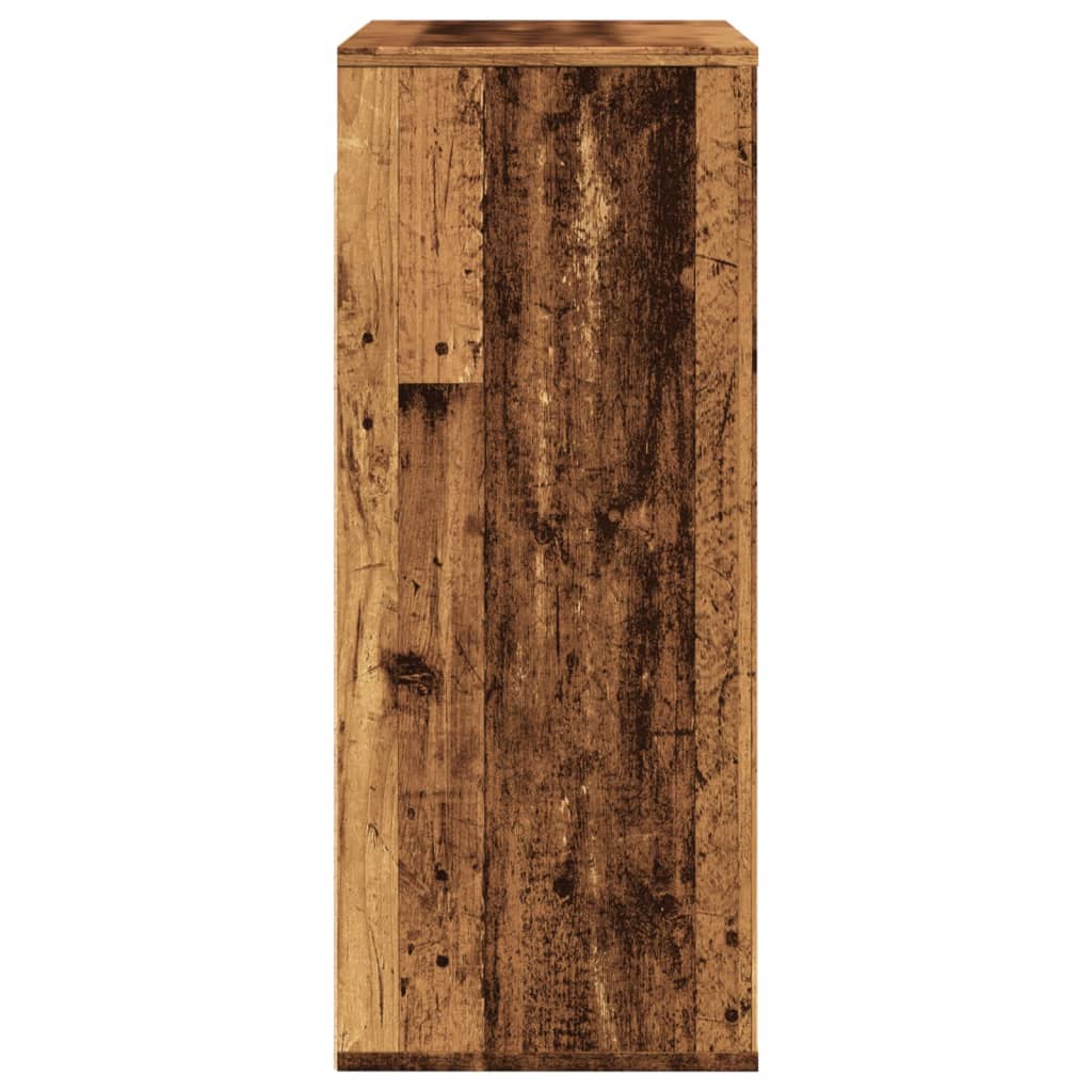 Wandschrank Altholz-Optik 80x33x80 cm Holzwerkstoff