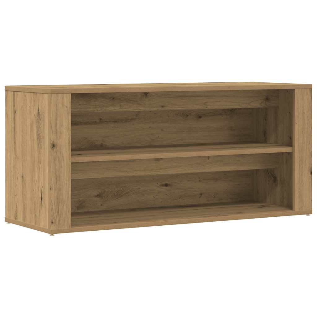 Schuhbank Artisan-Eiche 100x35x45 cm Holzwerkstoff