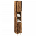 Badschrank Altholz-Optik 30x30x190 cm Holzwerkstoff