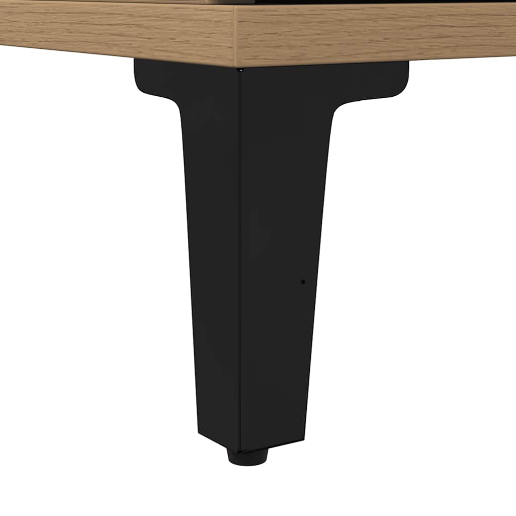 Badschrank Artisan-Eiche 30x30x190 cm Holzwerkstoff