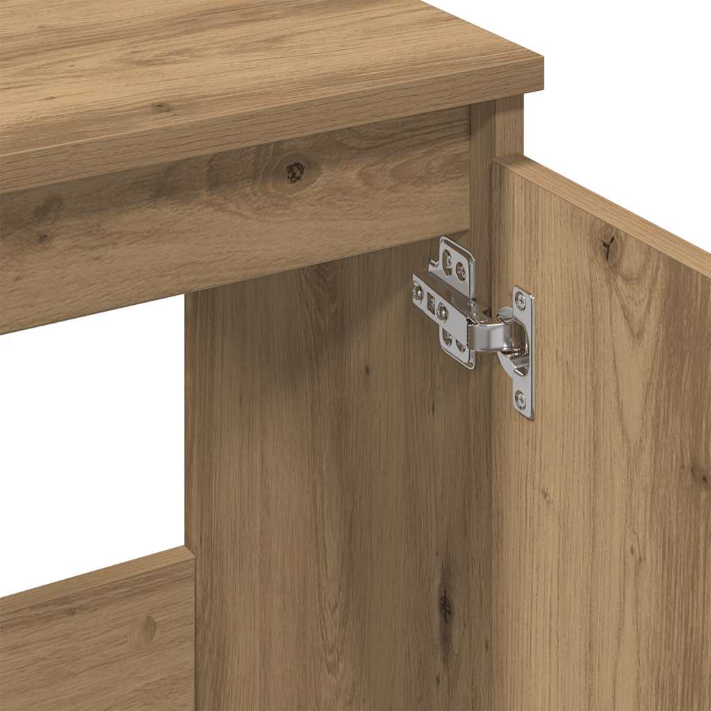 Waschbeckenunterschrank Artisan-Eiche 58x33x60 cm Holzwerkstoff