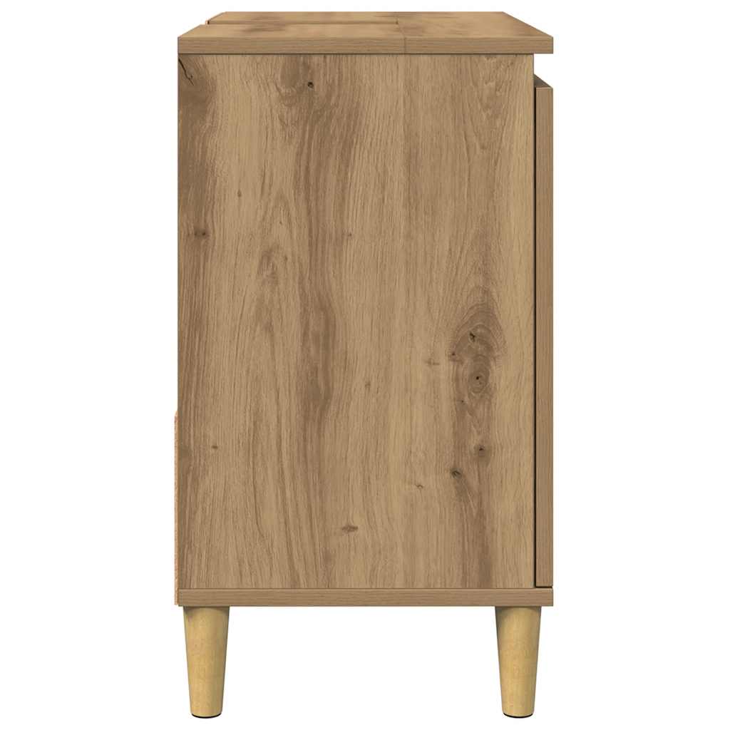 Waschbeckenunterschrank Artisan-Eiche 65x33x60 cm Holzwerkstoff