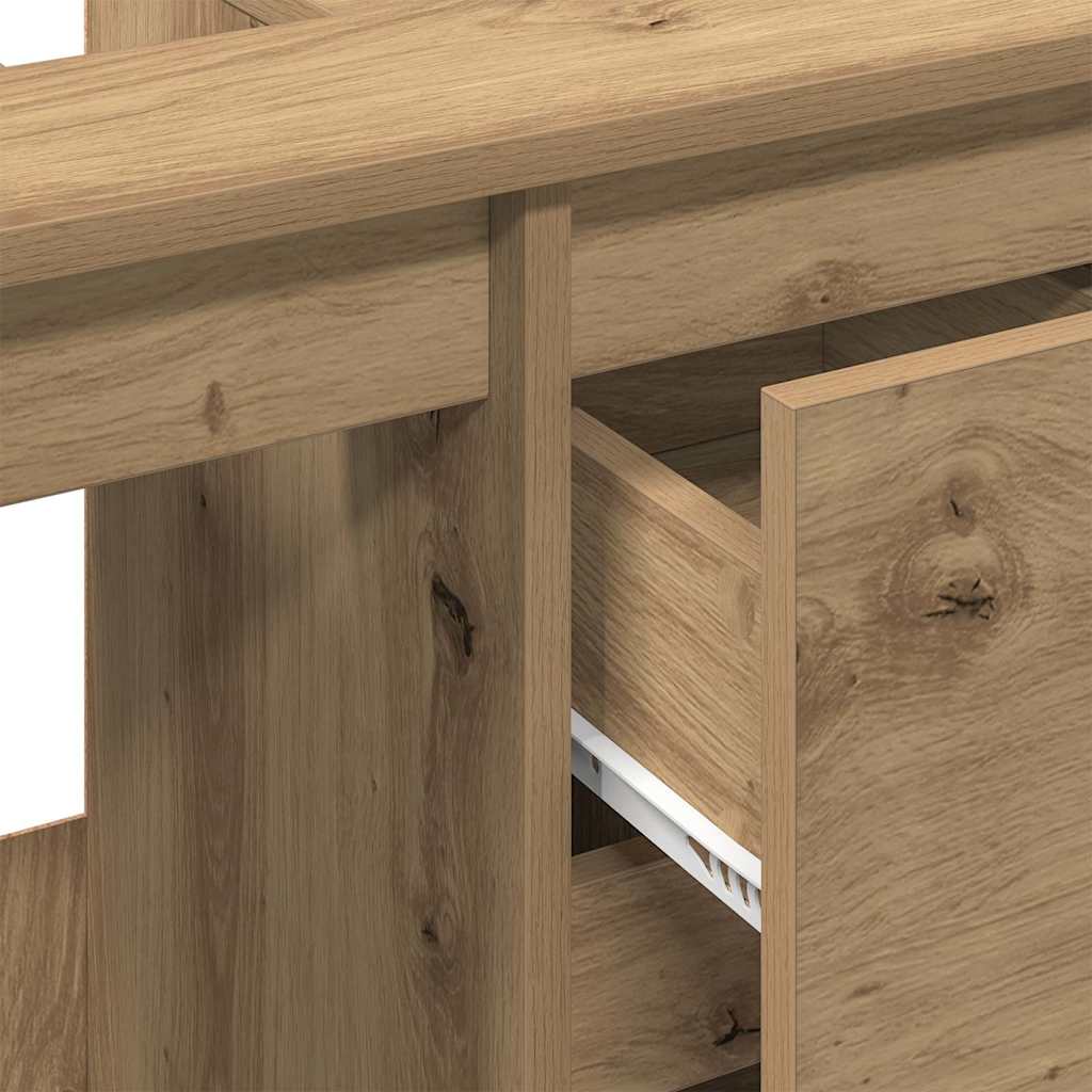 Waschbeckenunterschrank Artisan-Eiche 65x33x60 cm Holzwerkstoff
