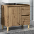 Waschbeckenunterschrank Artisan-Eiche 65x33x60 cm Holzwerkstoff