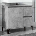 Waschbeckenunterschrank Betongrau 65x33x60 cm Holzwerkstoff