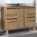 Waschbeckenunterschrank Artisan-Eiche 80x33x60 cm Holzwerkstoff