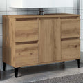 Waschbeckenunterschrank Artisan-Eiche 80x33x60 cm Holzwerkstoff