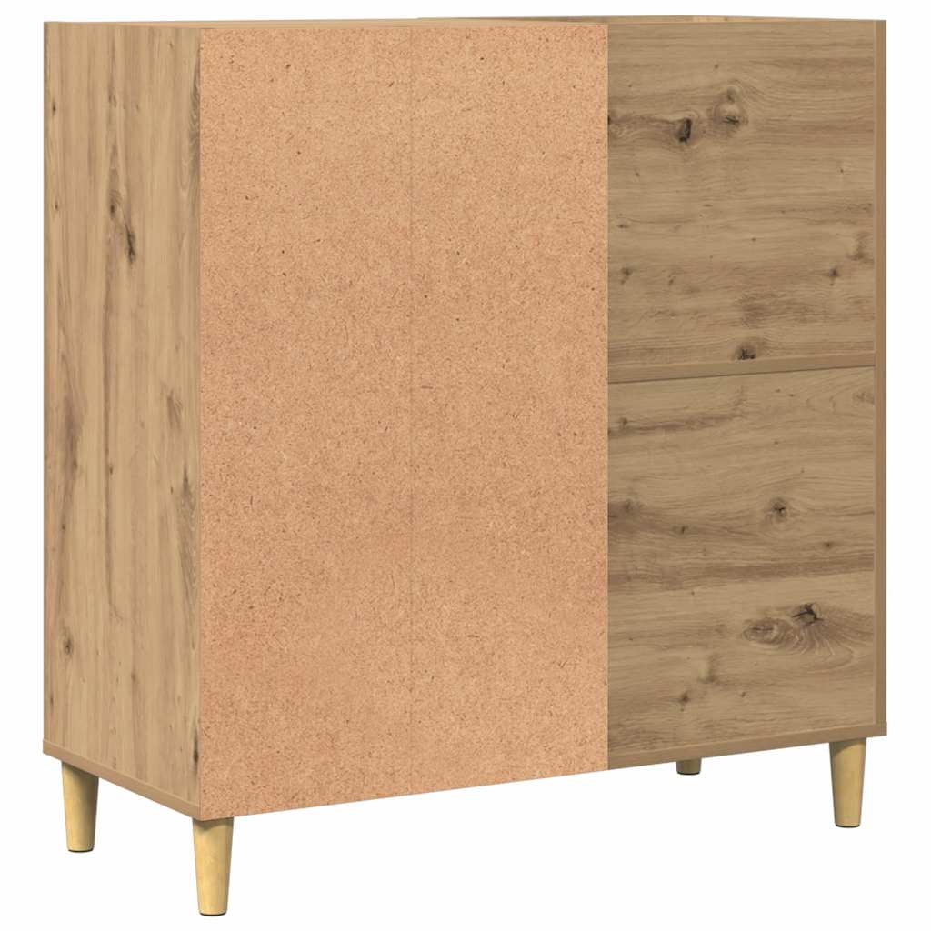Plattenschrank Artisan-Eiche 84,5x38x89 cm Holzwerkstoff