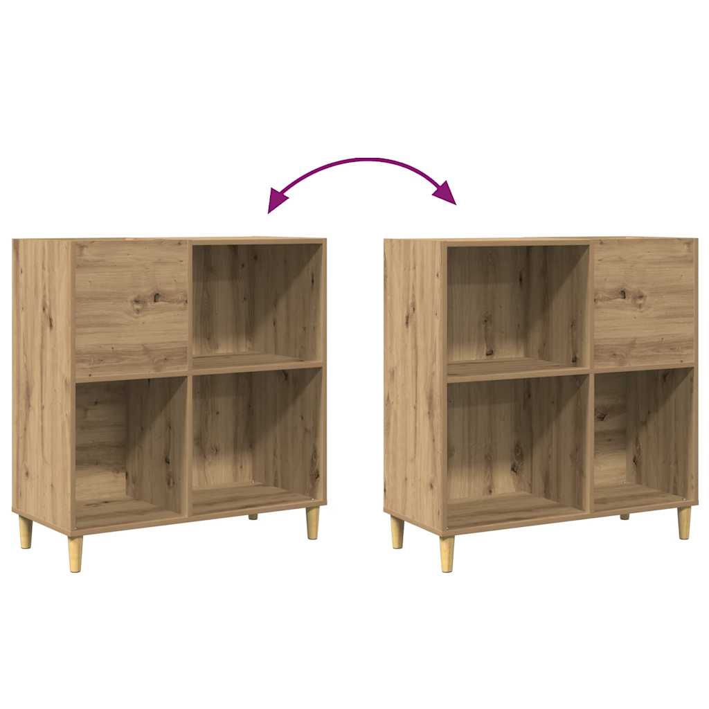 Plattenschrank Artisan-Eiche 84,5x38x89 cm Holzwerkstoff
