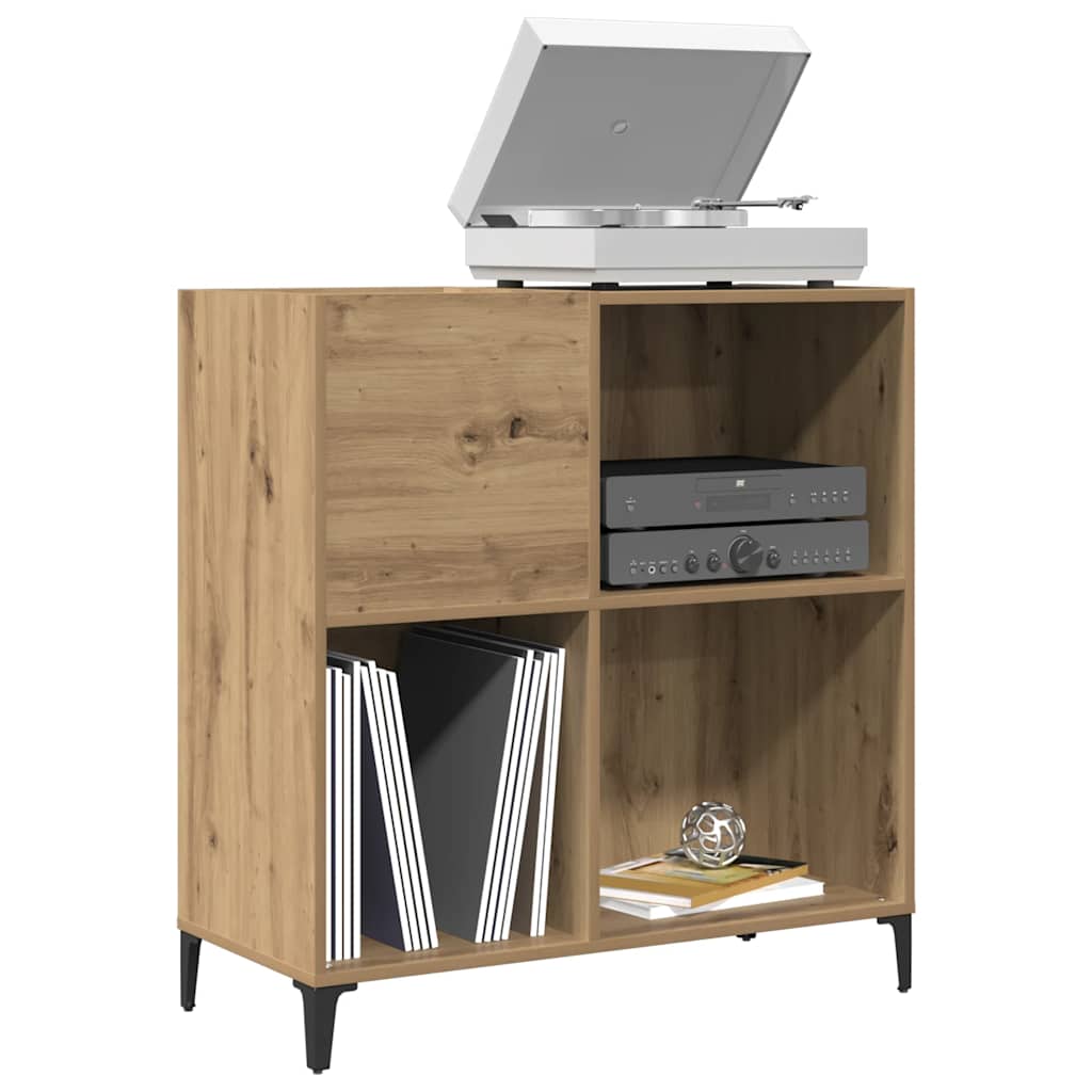 Plattenschrank Artisan-Eiche 84,5x38x89 cm Holzwerkstoff