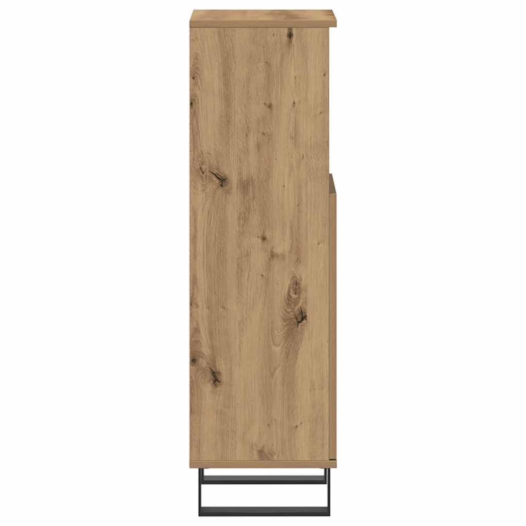 Badschrank Artisan-Eiche 30x30x100 cm Holzwerkstoff