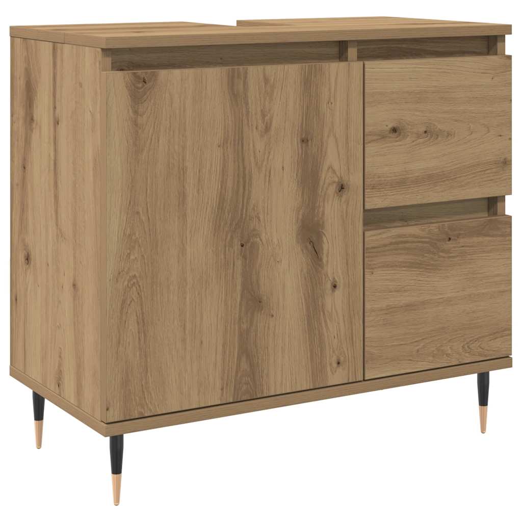 Badschrank Artisan-Eiche 65x33x60 cm Holzwerkstoff
