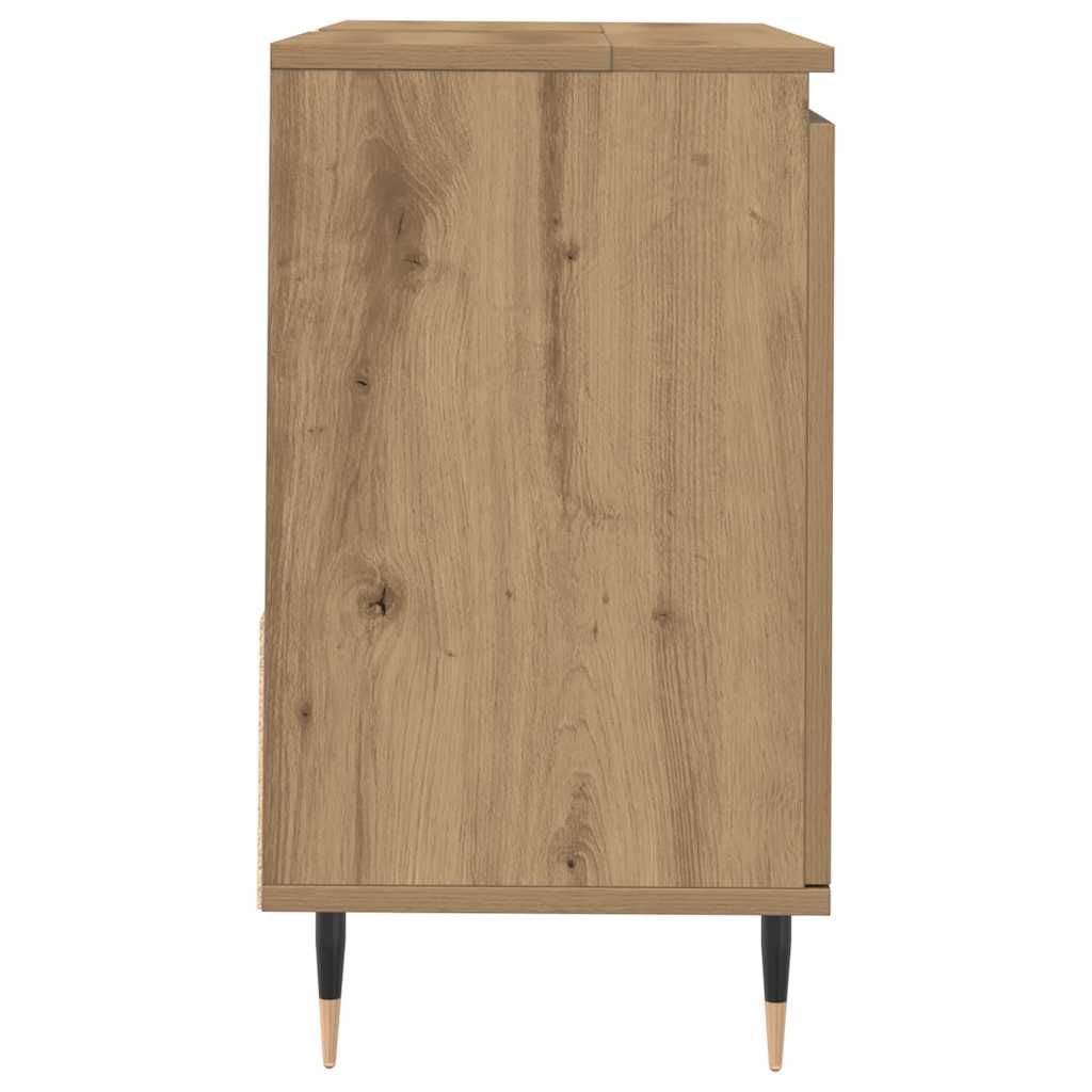 Badschrank Artisan-Eiche 65x33x60 cm Holzwerkstoff